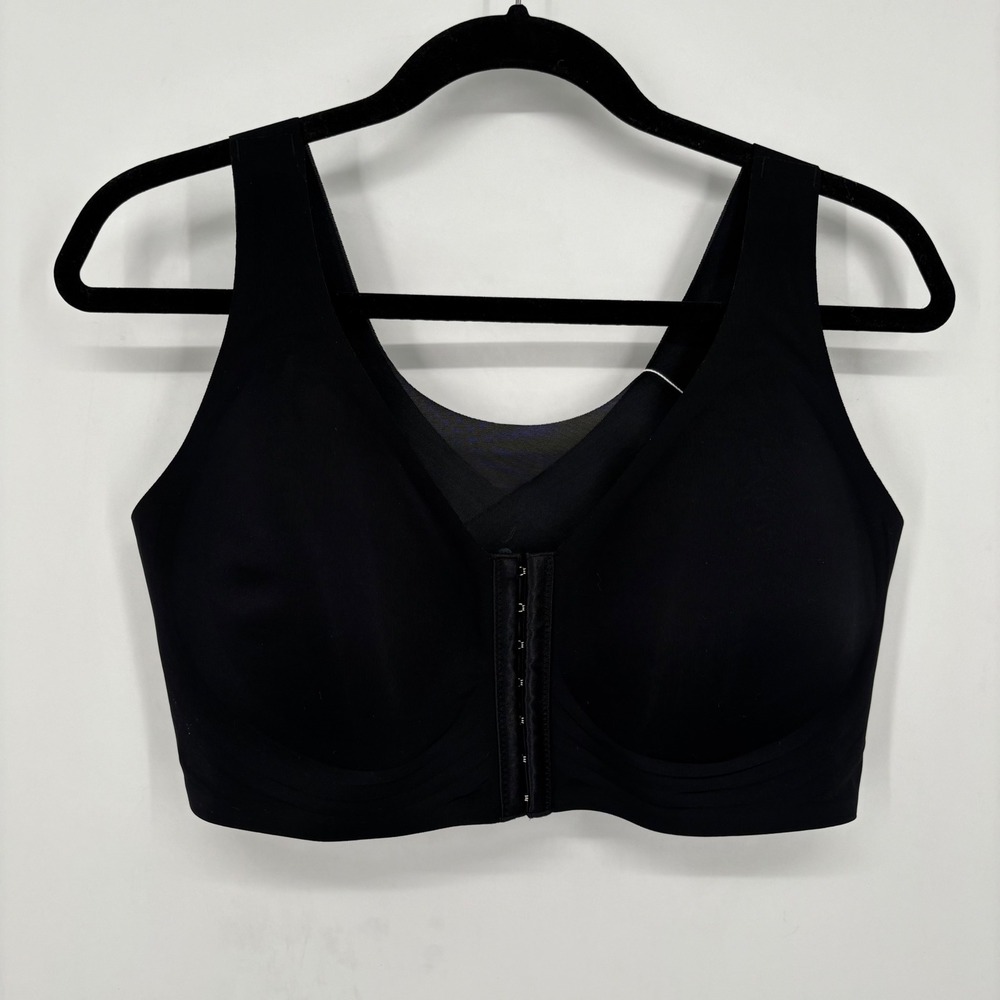Luna Hug Bra Front Closure Bra Black Size 2XL NWT